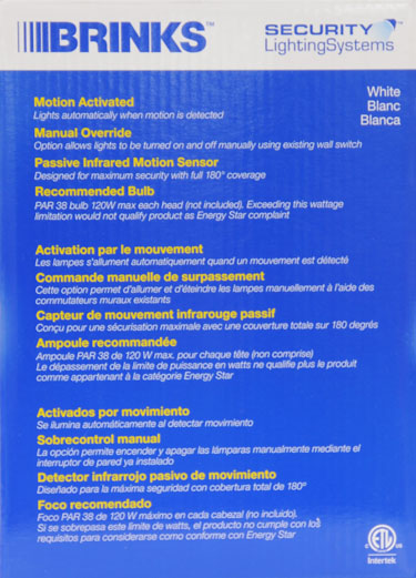 Brinks Motion Sensor Light Manual | Shelly Lighting