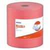 WypAll PowerClean X80 Cloths Heavy Duty Wipes (41055), Jumbo, Extended Use Towels, Red (1 Roll of 455 Sheets, 455 Sheet Total)