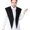 Black, variant on Womens Cape Blazer Split Sleeve Detachable Collar Open Front Casual Jacket Coat Wrap Shrugs Workwear