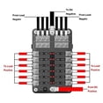 thumbnail image 3 of 12 Circuits Automotive Fuse Block with Ground Boat Camper Car Truck RV Trailer Marine Fuse Box 12V - 32V Power Distribution Block, 3 of 6