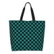 thumbnail image 1 of Easygdp Black And Teal Checkerboard Bolsas Tote para Mujer, Bolsos de Hombro para Viaje, Bolsos de Mano de Gran Capacidad para Compras y Trabajo, 1 of 8