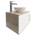 thumbnail image 2 of Gabinete Flotante para Baño con Llave Monomando Y Ovalín (Blanco/Encino Polar) DECOMOBIL GABINETE DE ALMACENIMIENTO, 2 of 5