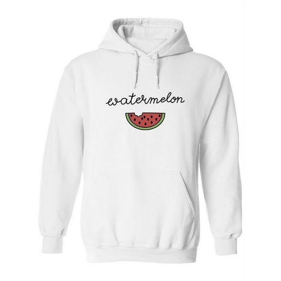 Watermelon Bite Design Hoodie Women -Image by Shutterstock, Female Large