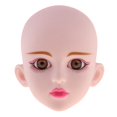thumbnail image 2 of Cabeza de Cabeza de Femenina Cabeza de Escultura Partes Del Cuerpo Ojos 3D para 1/4 Si, Kurhn, Muñeca de ojos CUTICAT Cabeza de práctica de muñeca BJD, 2 of 8