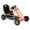 Orange, variant on hauck Blizzard Ergonomic Pedal Ride On Go Kart Toy for Boys and Girls Ages 4 to 8, Red