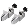 thumbnail image 1 of 2Pcs Sneeze Guard Clamp Bracket Desk Partition Clamp for 1/8Inch to 1Inch Thick Acrylic Panels Adjustable C Shape Clamp,2 * Screen Partition Clip,silver, 1 of 8