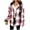Hot Pink, variant on Fleece Liend Jackets for Women with Hood Casual Button Down Buffalo Plaid Flannel Shirts Fall Winter Fashion Shacket Coats