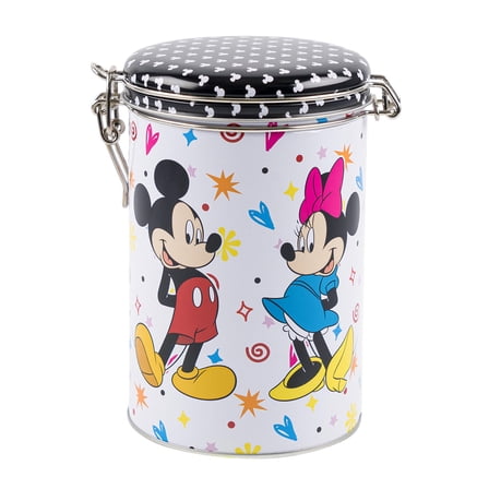 Disney Mickey and Minnie Black and White Round Lock Top Canister, 95728