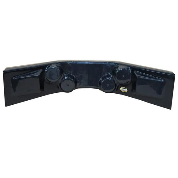Panneau de Tableau de Bord Courbé&44; Noir - 30 x 12 x 6,5 Po.