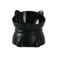 thumbnail image 2 of Comedero/Bebedero Grande para Gatos | Lindo Bebedero para Gatos | Plástico | Negro | 13,5 X 13 Cm | 1 Unidad | Capacidad: 450 Ml | Protección para El Cuello, 2 of 6