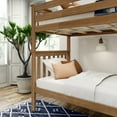 thumbnail image 2 of Plank+Beam Solid Wood Twin over Twin Bunk Bed with Ladder for Adults, No Box Spring Needed, 2 of 10