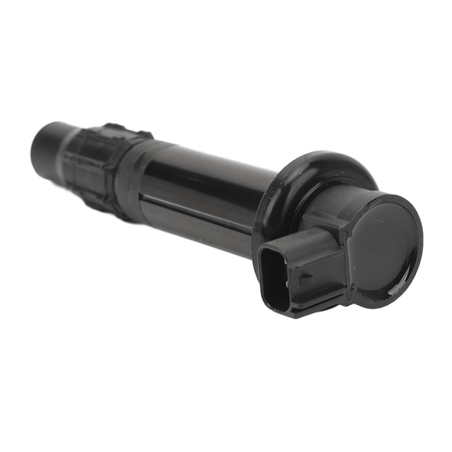 bobina de encendido de motocicleta buyweek mejora funcionalidad inteligente para yzf-r1 2007-2008 Bobina de encendido negra con cuerpo cilíndrico de ABS, acople de goma y componentes metálicos, con conector eléctrico rectangular visible en vista angular sobre fondo blanco; reemplaza OEM 4C8 82310 00 00 y es adecuada para restaurar el rendimiento de encendido; también suele usarse en pruebas y diagnóstico de taller.