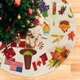 thumbnail image 5 of FMSHPON Happy Thanksgiving Xmas Christmas Tree Skirt Stand Mat for Holiday Party Decoration Indoor Outdoor 48 inches, 5 of 6