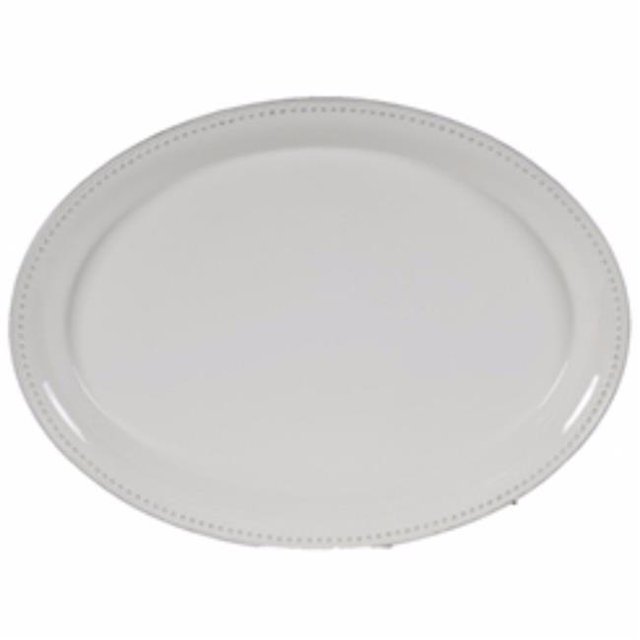 Benzara BM155818 Circular Porcelain Salad Plate, White