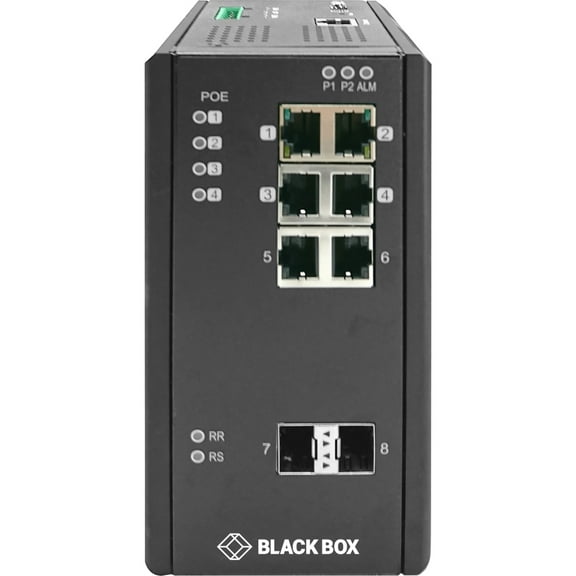 Black Box Ethernet Switch - 6 Ports - Manageable - Gigabit Ethernet - 1000Base-X  (LIE1082A)
