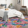 thumbnail image 4 of Flowers Rugs for Living Room Bedroom Entryway - Floral Rug 2x3 - Colorful Carpet for Home Decor - Washable Non Slip Patterned Indoor Small Area Rug - Soft & Low Pile (ZK&795), 4 of 7