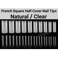 thumbnail image 3 of 500pcs French Square Half cover Square Nail Tips Artificial False Fake Nail Tips Jargod, 3 of 3