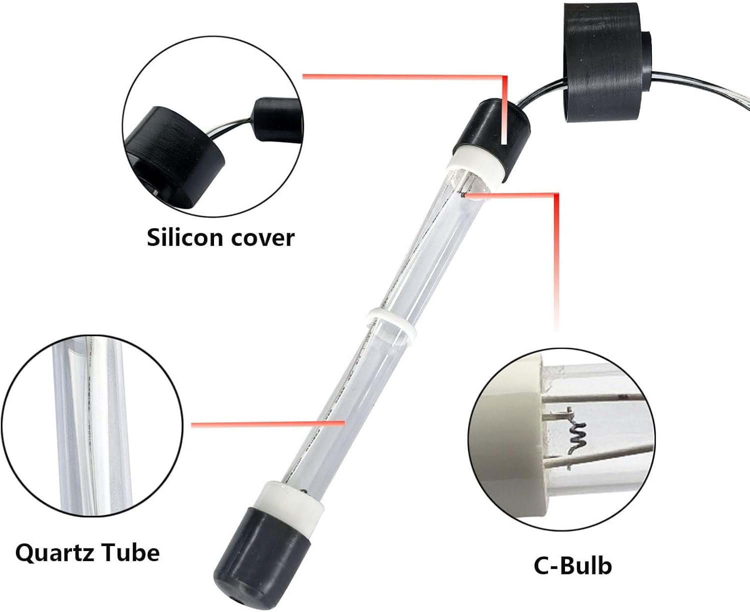 6472-841 Clear Ray XL Replacement Bulb for Sundance Spa, UV Bulb Light Clear Ray Bulb Compatible with Jacuzzi Hot tub J-200 J-300 J-400 J-LX Series