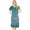 Green Floral, variant on Womens Nightgowns Muumuu Lounger House Dress Sleepwear Silky Soft Pajama Dress Nightshirts Plus Size
