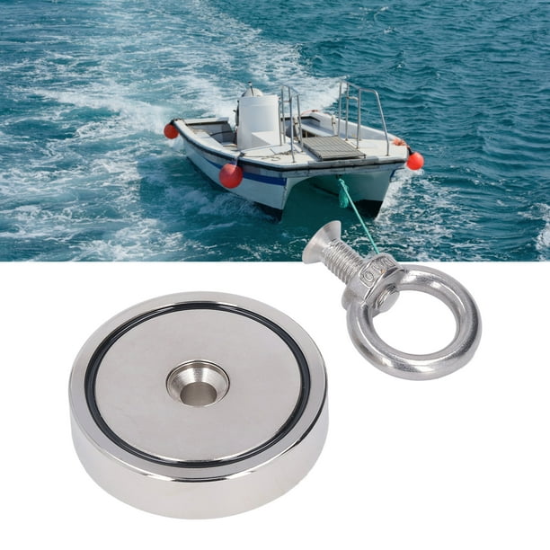 Karlge Salvage Magnet, Easy To Install Strong Magnetic Magnet 250kg Pulling Force Multifunctional Stability For Treasure For Hoisting