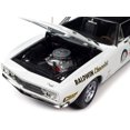 thumbnail image 3 of 1967 Chevrolet Camaro SS Baldwin Motion Joel Rosen White w/Black Vinyl Top and Graphics 1/18 Diecast Model Car by Auto World, 3 of 6