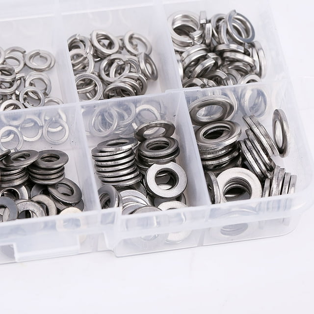 Flat Washers Set, Flat Washers Assortment, Wide Application Practical For Shop Use Industrial Hardware For Home Use Industrial Supplies