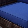 thumbnail image 6 of Demi Bonn 4 Pieces Outdoor Seating Cushions, Patio Chair Cushions with Seat & Backrest, Fade Resistant Seat Replacement Cushion Set, Blue, 6 of 11