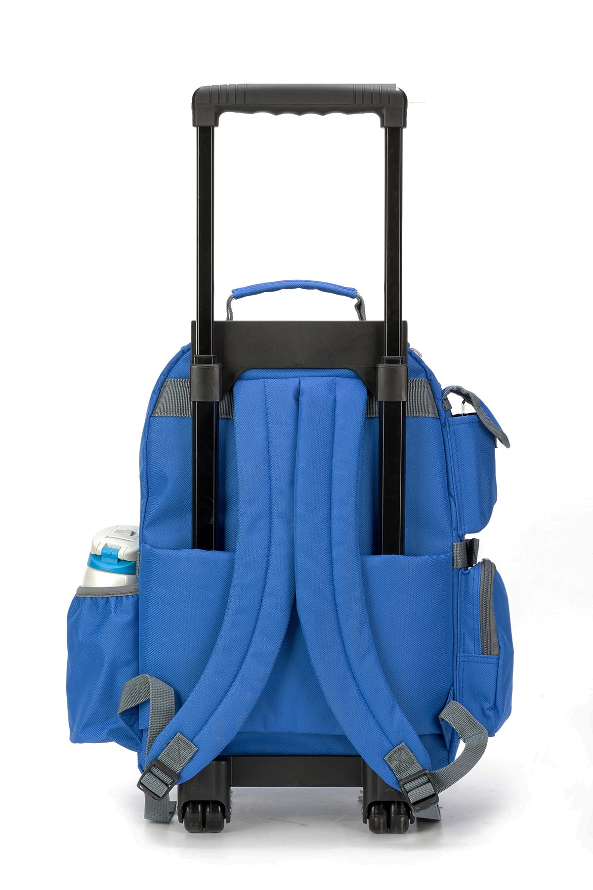 K-Cliffs Unisex 17" Heavy Duty Polyester Rolling School Backpack in Royal