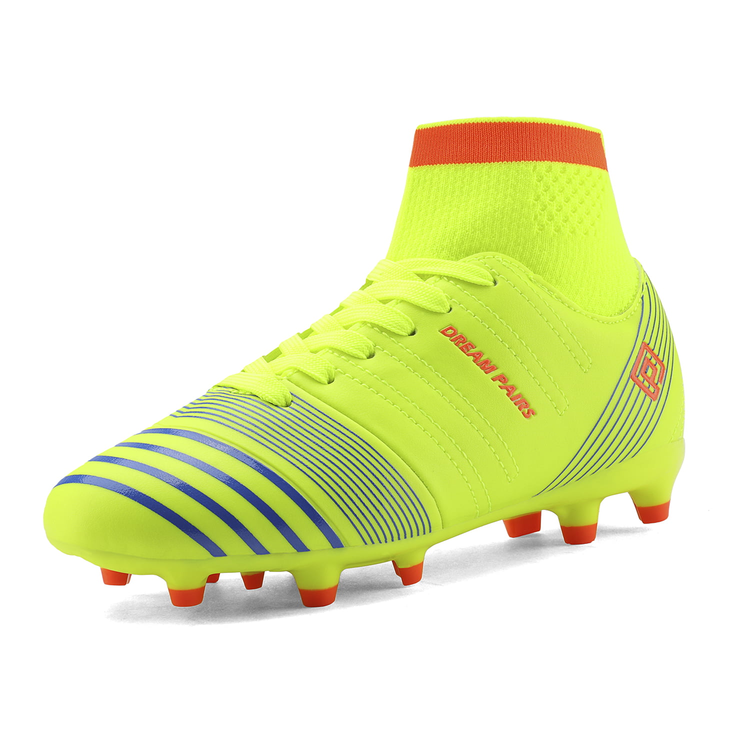 DREAM PAIRS Kids Girls Boys Soccer Shoes Outdoor Multi-Ground Soccer Cleat Kids 