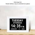thumbnail image 2 of Reloj digital de día de 8 pulgadas Pantalla LCD grande 8 opciones de alarma Brillo ajustable Reloj despertador con calendario digital 100‑240 V Enchufe australiano, 2 of 10