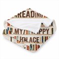 thumbnail image 2 of Rdsfhsp Reading Bookshelf Library Soft Flannel Throw Blanket, Ultra Soft Plush Reading Blanket for Couch Sofa Bed, Cozy Book Lover Blanket for Home Office, Dorm and Library Decor 80"x60", 2 of 5