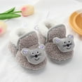 thumbnail image 6 of Toddler Infant Fluffy Slipper Winter Crib Shoes First Walker Indoor Bedroom Shoes Cute Cartoon House Slippers Boys Girls Soft Anti-slip Sole Shoes,0-18M, 6 of 8