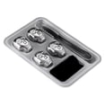 thumbnail image 1 of Tong Pierres à Whisky en Forme Pierres de Refroidisseur de Whisky Réutilisables en Acier Inoxydable Roche de Boisson en Métal avec Glace en Silicone, 1 of 5
