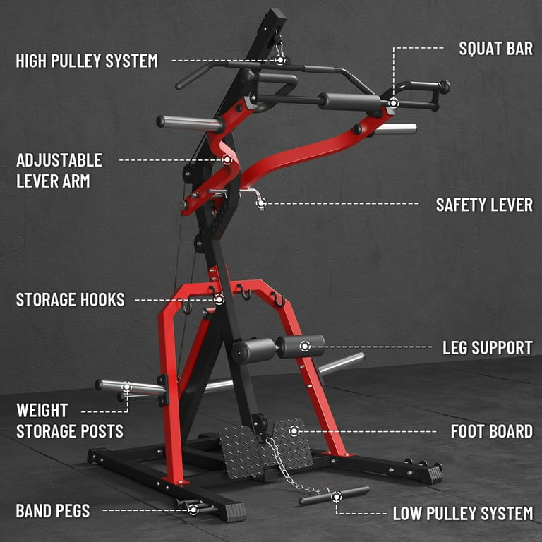 syedee Leverage Gym 2055LB Bench Press Machine for Strength Training Adjustable Full Body Workout Machine for Home Gym