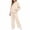 Beige#80829BB, variant on Garbnen Fleece Womens Sweatsuits 2 Piece Set Hoodie Wide Leg Sweatpants Lounge Track Suit Warm Plush Women Sweat Set Red XL