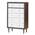 thumbnail image 1 of Costway Commode 5 Tiroirs en Bois Rangement Indépendant, 1 of 10