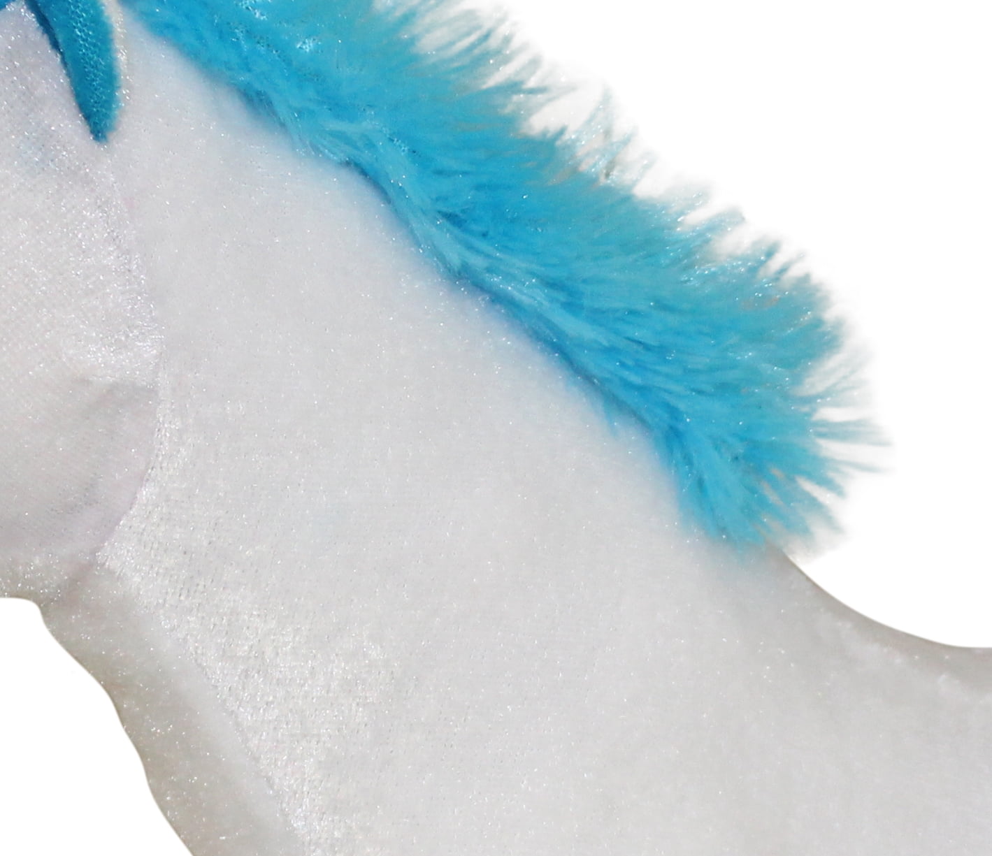 Plush Pal 12" Soft & Fluffy Unicorn Stuffed Animal Toy with Blue Tail and Mane