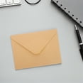 thumbnail image 4 of OUNONA 100Pcs Brown Kraft Paper Invitation Envelopes with V Flap Closure for Greeting Cards and Mailing, 4 of 8