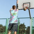 thumbnail image 5 of Xecao Dragonfly Floral print basketball shirt for both men and women, a unisex basketball jersey perfect for theme parties-3X-Large, 5 of 6