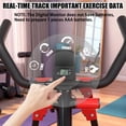 thumbnail image 4 of Elliptical Machine, Foldable Cardio Cross Trainer Glider for Home Gym, Full-Body Low-Impact Exercise, with LCD Display, Black, 4 of 10