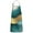 Teal Gold Marble, variant on Black White Gold Marble Pattern Apron-Garden Aprons for Women with Pockets-Cotton Linen Waterproof Kitchen Cooking Gardening Aprons Adjustable for Kitchen,Cooking,BBQ and Salon 33x27 Inch