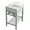 White, variant on Nameeks Scarabeo 5114-CON2-BLK-Three Hole Teorema 2 23-5/8" Rectangular Ceramic Console