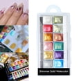 thumbnail image 4 of 6 colores brillo paleta de acuarela sólida arte de uñas DIY para 114 x 61 cm Yuyangstore  Pintura de acuarela, 4 of 8