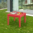 thumbnail image 4 of Gymax Table Carrée pour Enfants Intérieur Extérieur Robuste Toutes Saisons Table d'Activités Rouge, 4 of 9
