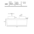 thumbnail image 5 of Gabinete Para Baño Con Doble Lavabo Minimalista DOROTA, 5 of 5
