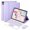 Purple, variant on Detachable Bluetooth Keyboard Case with Multi-Touch Trackpad & 2.4G Wireless Mouse for 2025 Lenovo Idea Tab Plus 12.1" / Tab K12, Round Keys,Pink