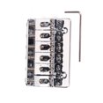 thumbnail image 4 of Tholdsy 6 cuerdas 65MM Metal fijo sillín de cola dura puente carga guitarra cola para guitarra eléctrica accesorio cromado Cables de audio/vídeo, 4 of 5