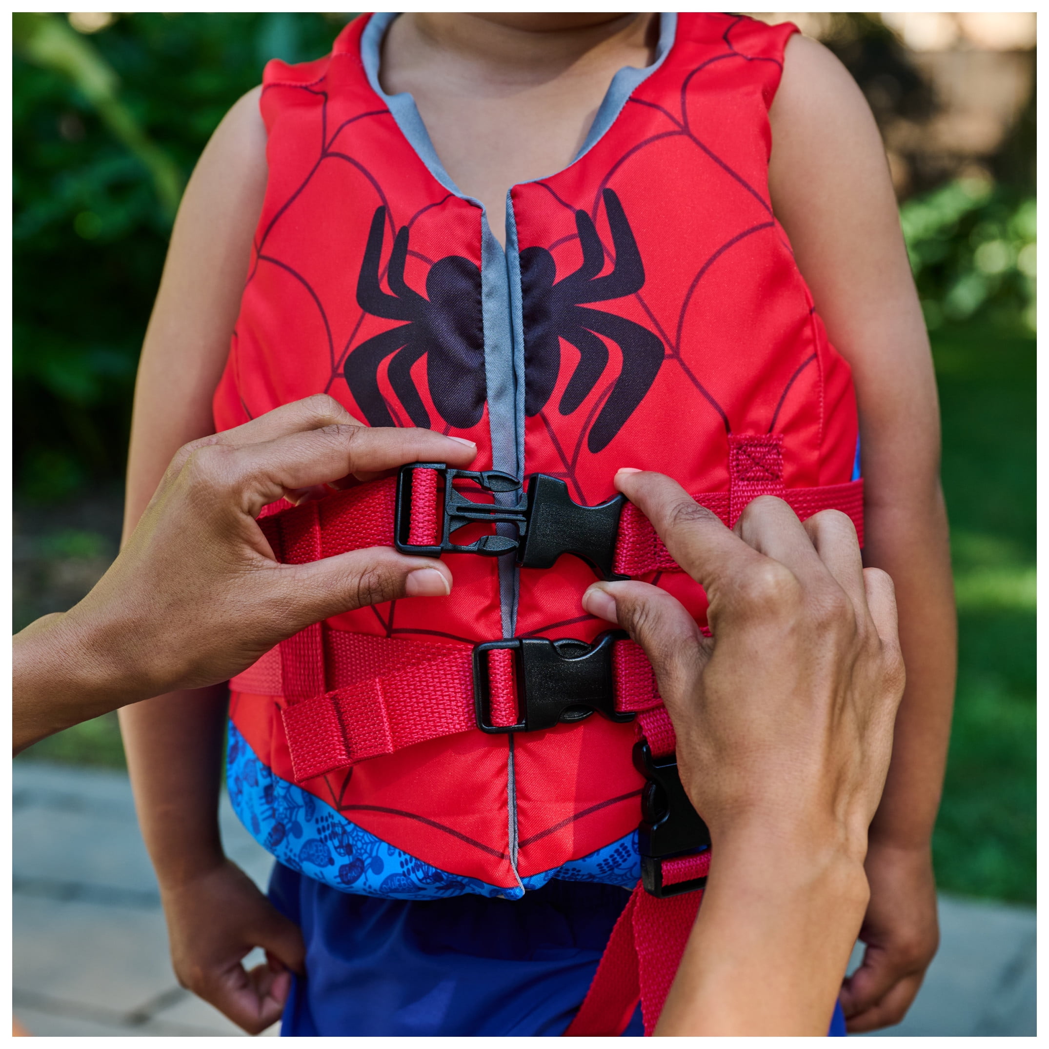 SwimWays Marvel Spider-Man Life Jacket (Unisex), for Kids 33-55lbs