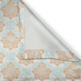 thumbnail image 4 of Ambesonne Oriental Window Valance, Snowflake Like Mandala, 54" X 12", Apricot and Dark Seafoam, 4 of 5