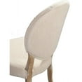 thumbnail image 4 of Linon Bradford Linen Oval Back Chair- Brown, Set of 2 Chairs, Assembled, 4 of 4